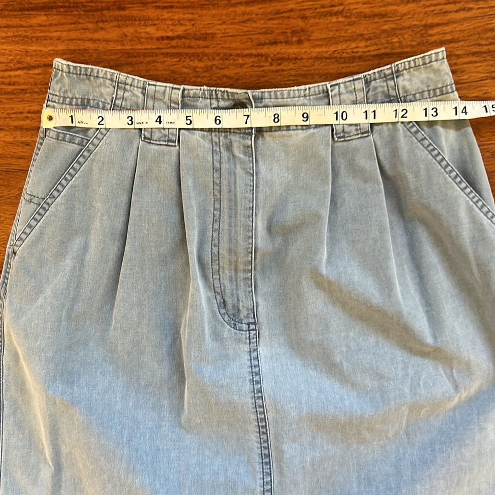LLBean women’s denim cotton skirt, size 8 - Picture 3 of 5